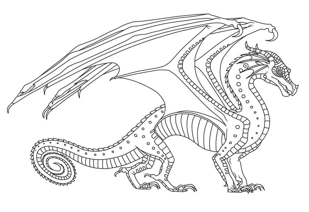 Wings of fire coloring pages