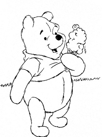 Winnie the pooh coloring page