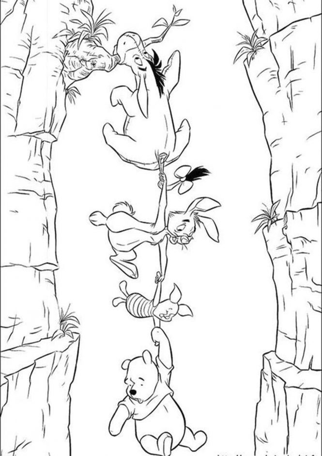 Free easy to print winnie the pooh coloring pages