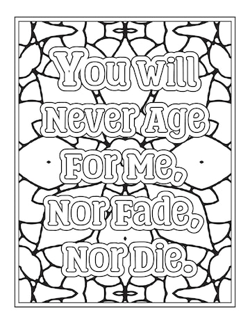 Premium vector wedding quotes coloring pages for kdp coloring pages