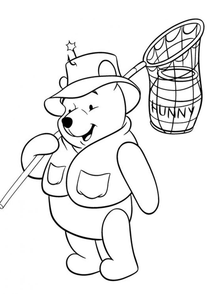 Free easy to print winnie the pooh coloring pages