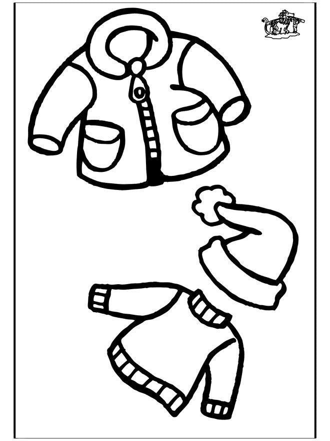 Winter clothing coloring pages for kids coloring pages for kids coloring pages winter kids printable coloring pages