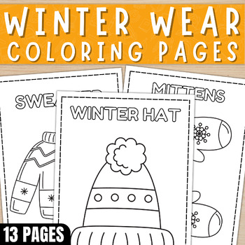 Winter wear coloring pages clothes coloring sheets by hajarteachingtools