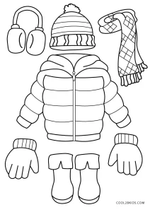 Free printable winter coloring pages for kids