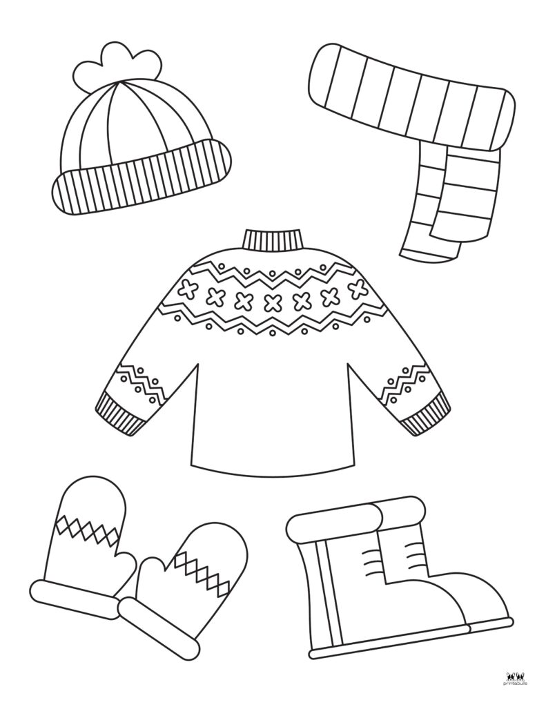 Winter coloring pages