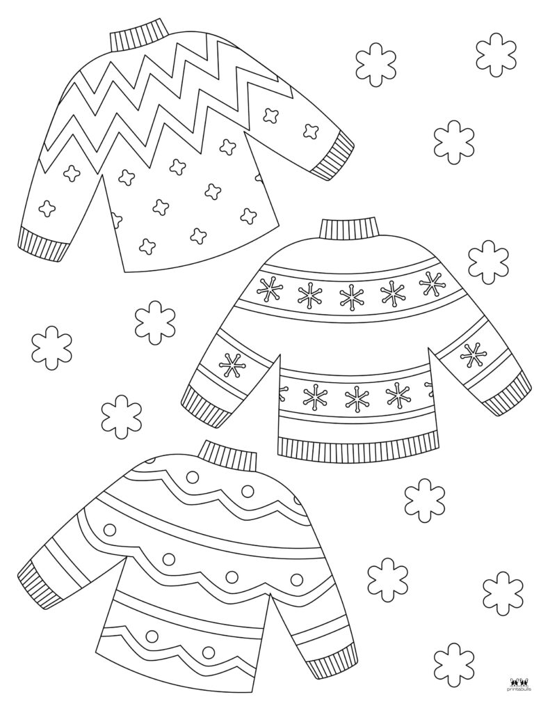 Winter coloring pages