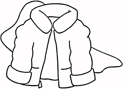 Winter coat coloring page free printable coloring pages