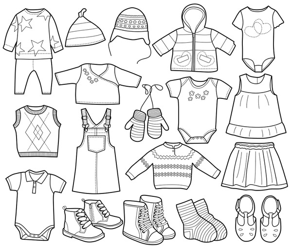 Thousand coloring book clothes royalty