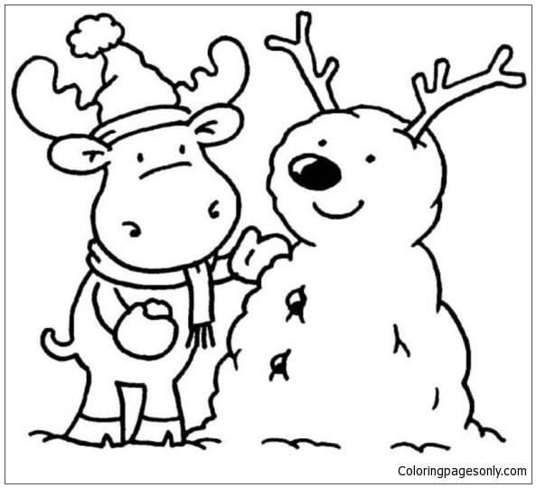 Winter coloring pages printable for free download