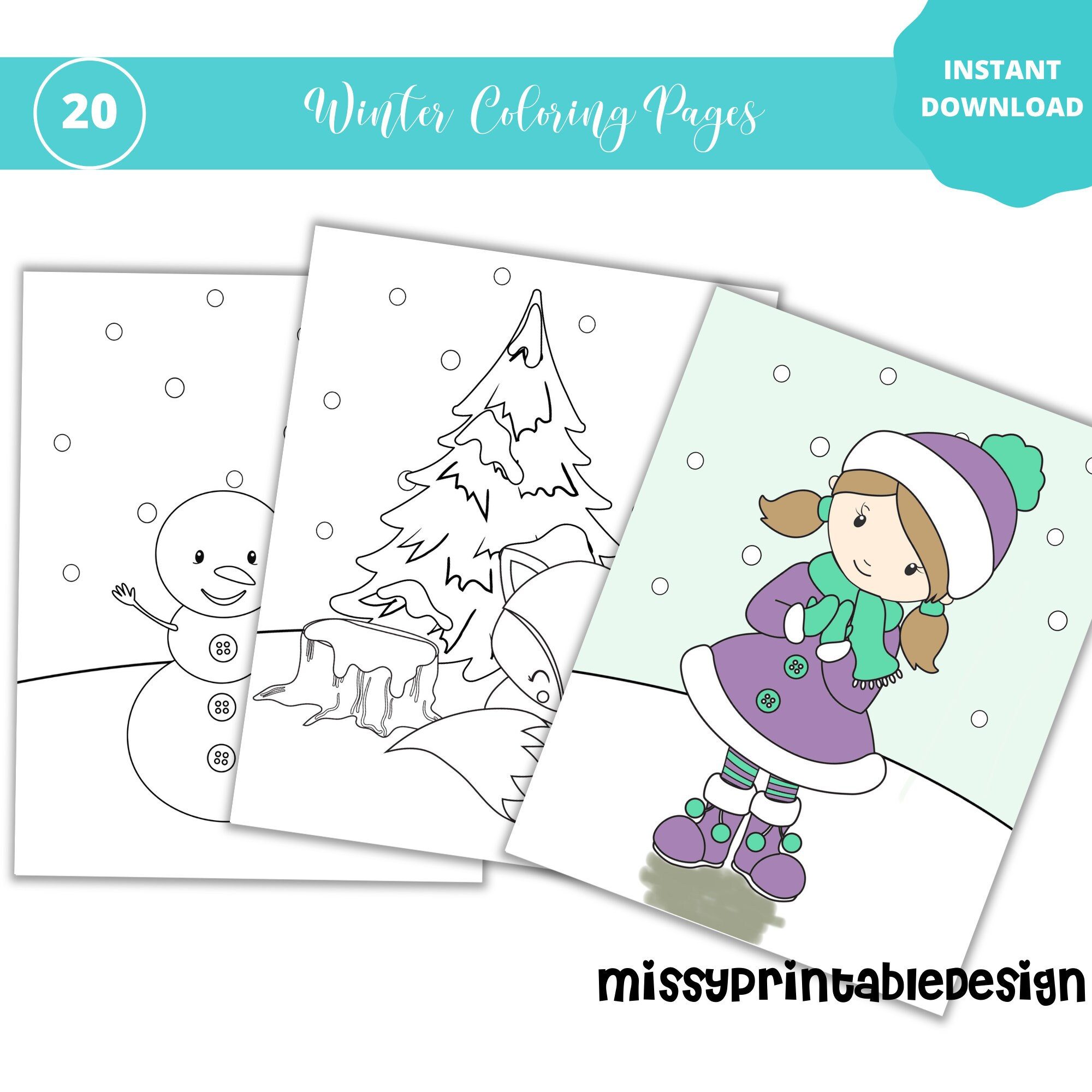 Winter coloring pages printable winter coloring pages for kids teens adults winter coloring pages