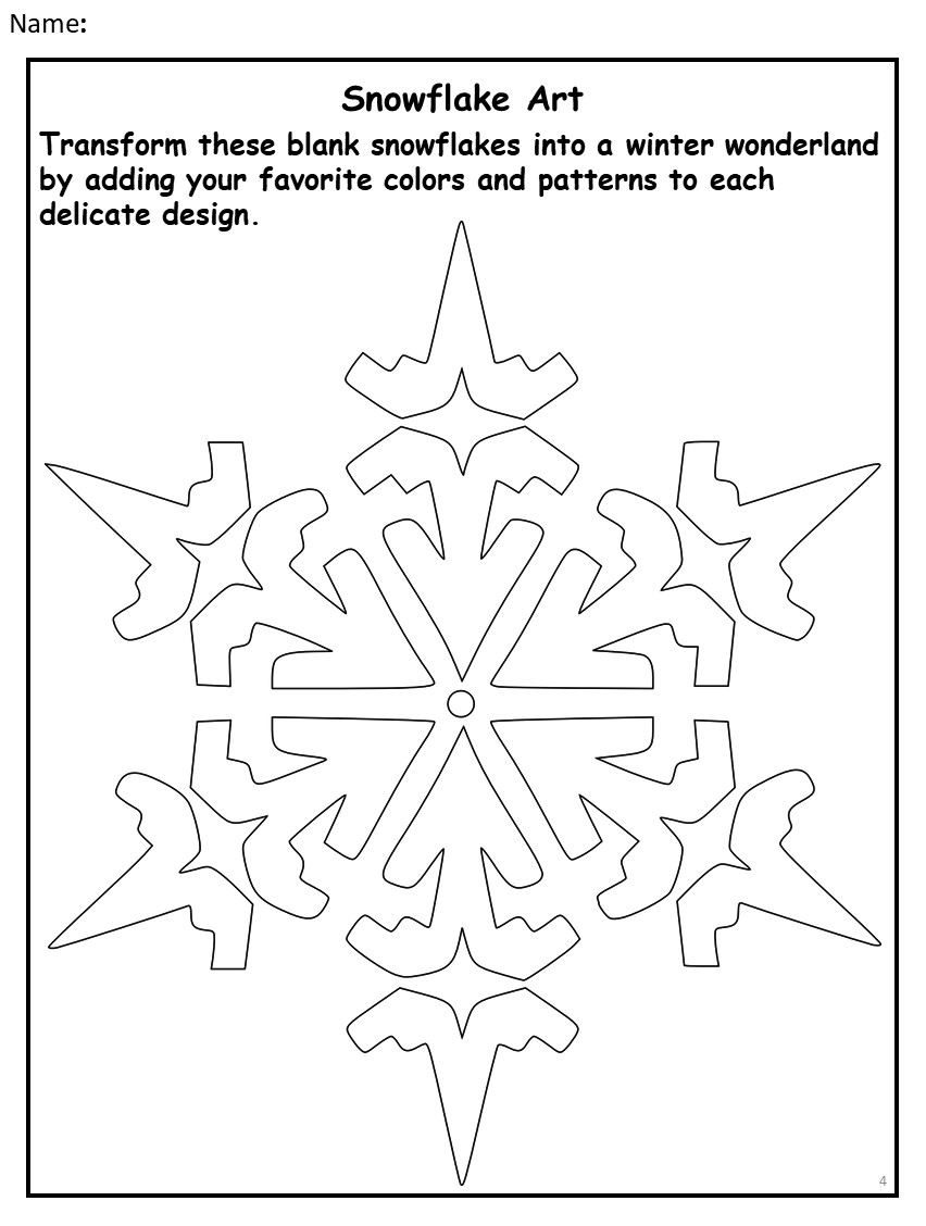 Winter solstice geometric elegance in intricate snowflake coloring pages sheets made by teachers