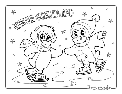 Free printable winter coloring pages for kids adults