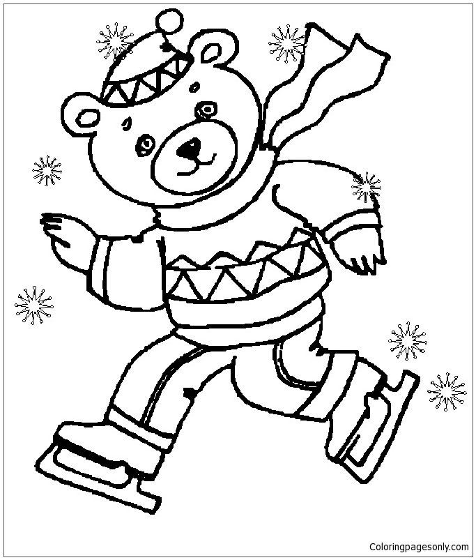 Winter coloring pages printable for free download