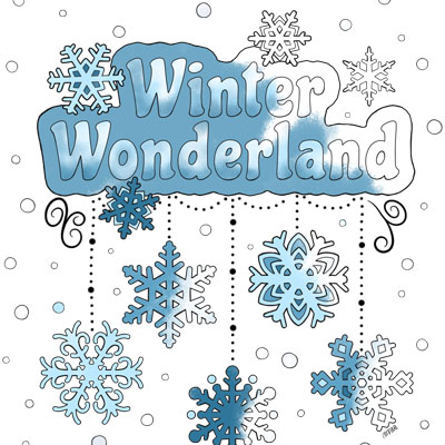 Winter wonderland coloring page c