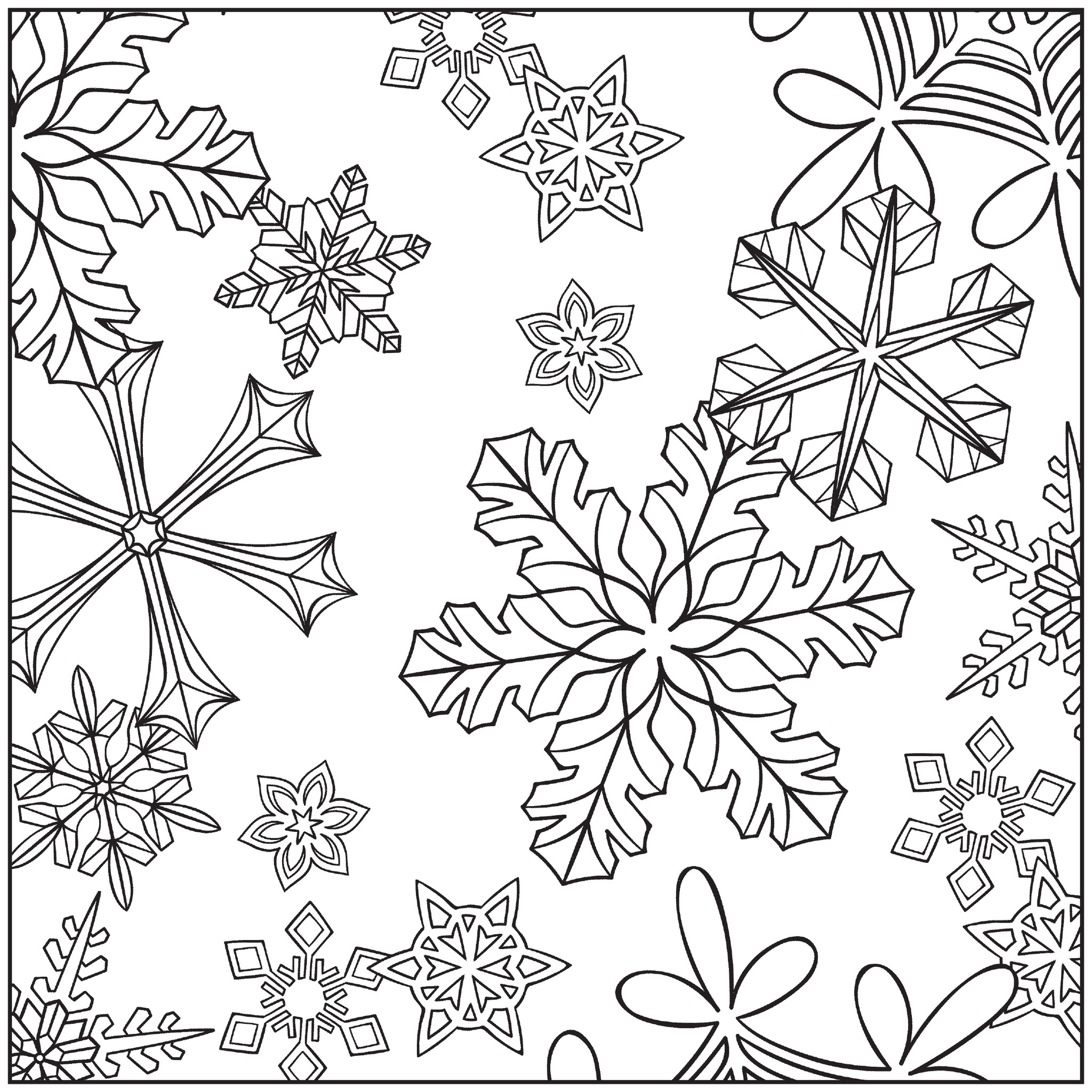 Free printable winter coloring pages for kids