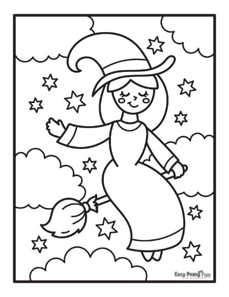 Printable witch coloring pages â sheets