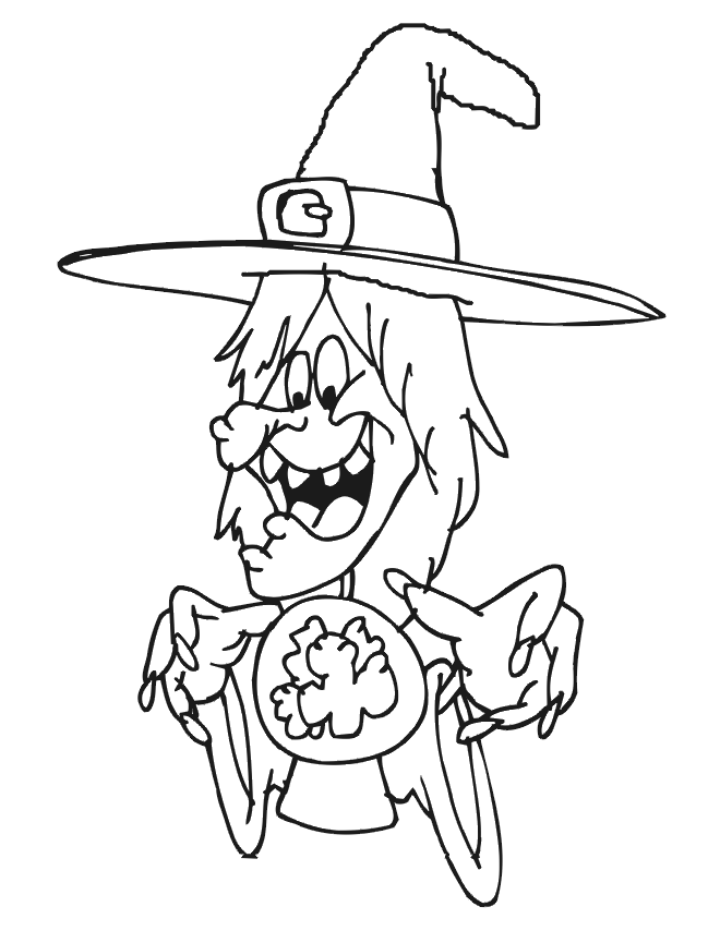 Witch coloring pages free printables for kids