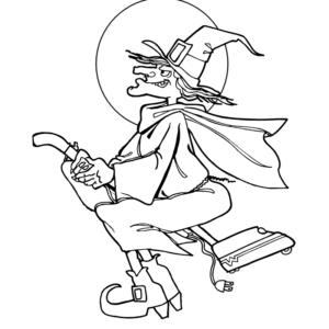 Halloween witch coloring pages printable for free download