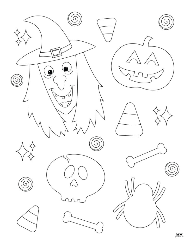 Witch coloring pages