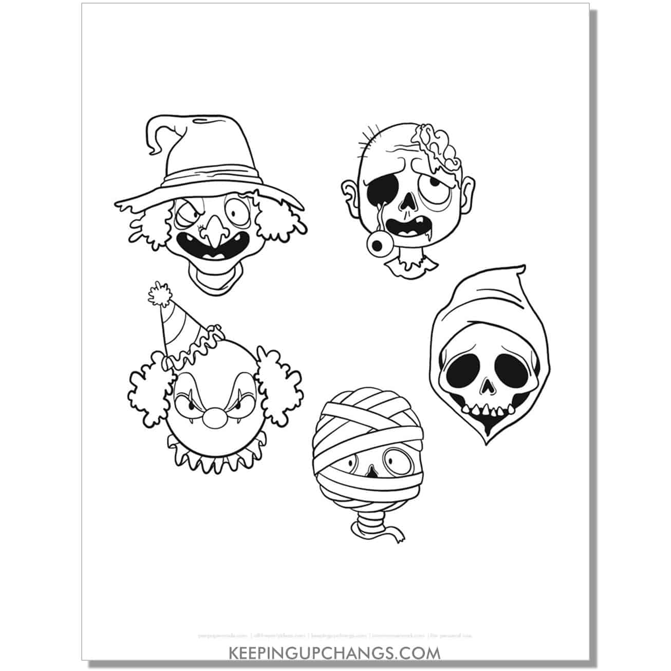 Free zombie coloring pages sheets most popular printables