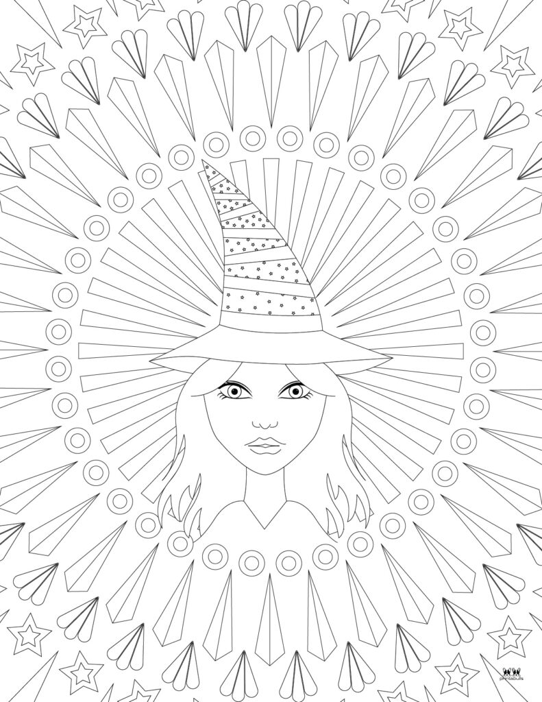 Witch coloring pages