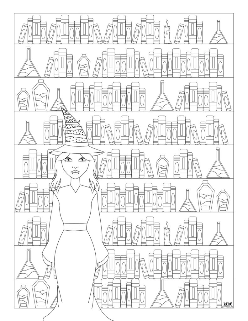 Witch coloring pages