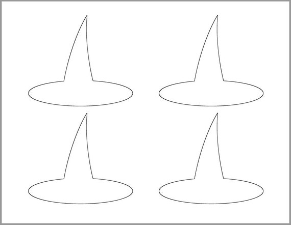 Inch witch hat template