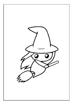 Printable witchs hat coloring pages to plete your halloween costume pdf