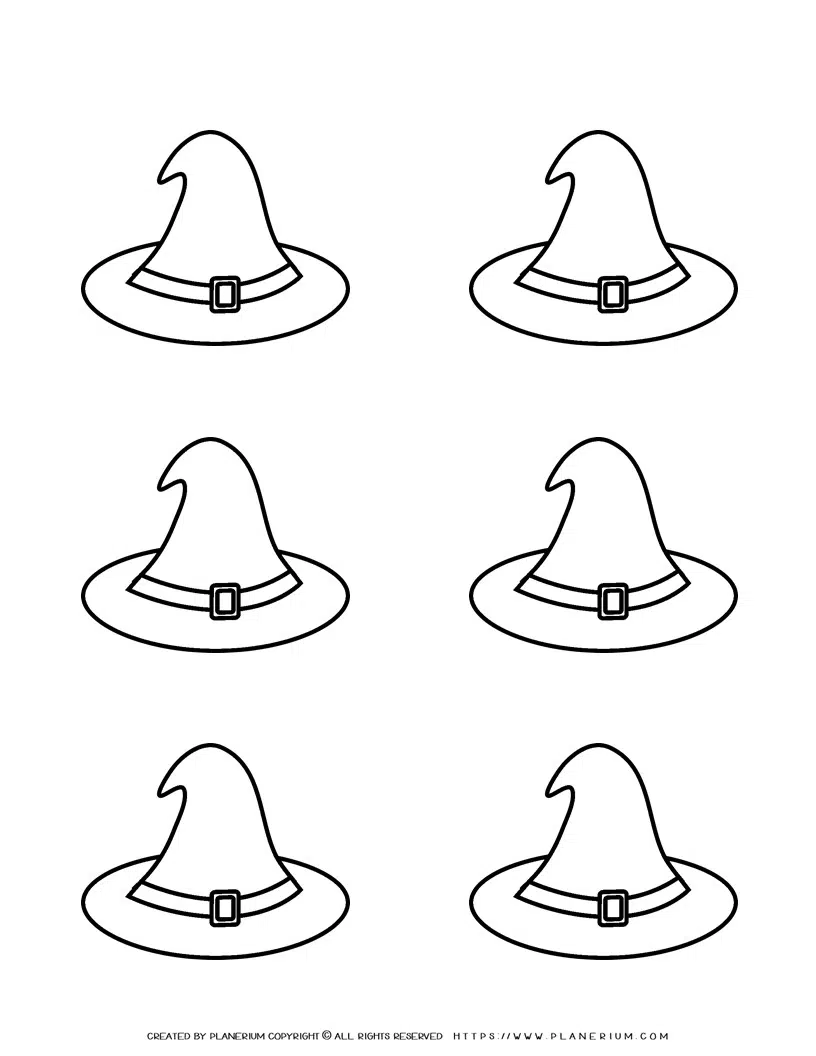 Witch hat template