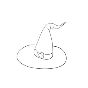 Witch hat coloring pages printable for free download