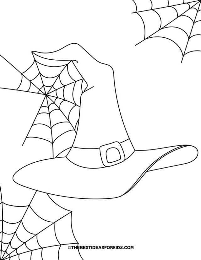 Witch coloring pages free printables