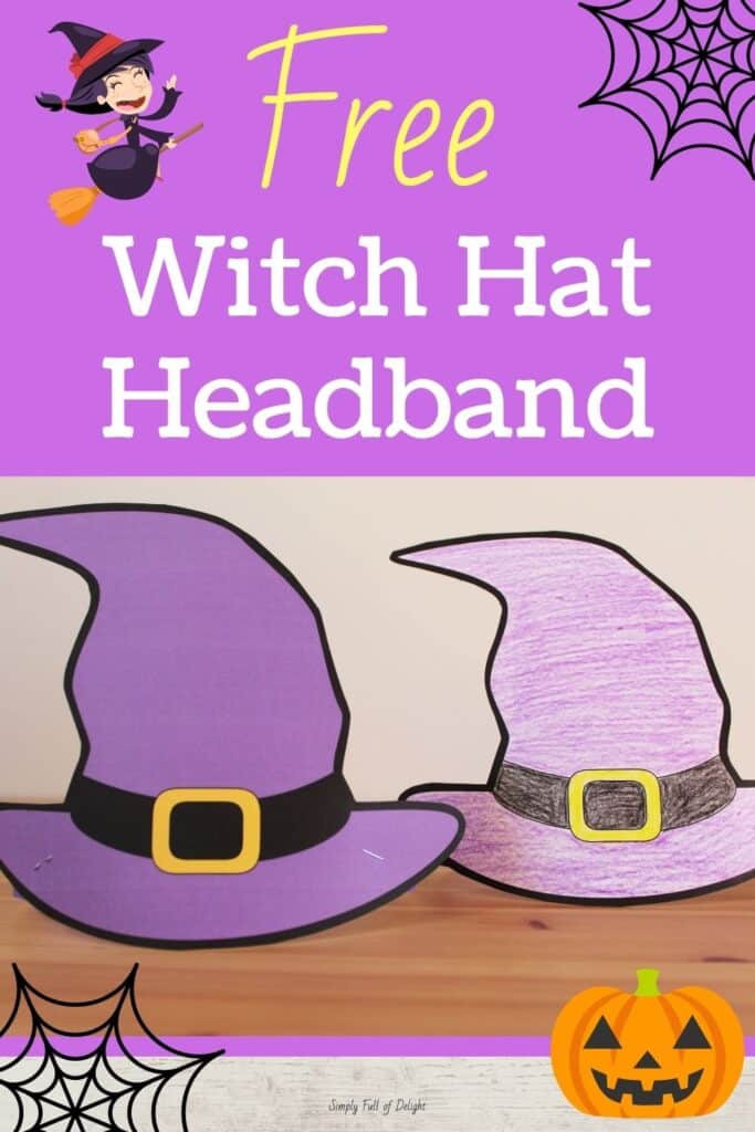 How to make a witch hat headband free printable