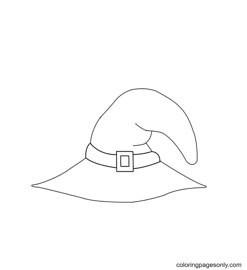 Witch hat coloring pages printable for free download