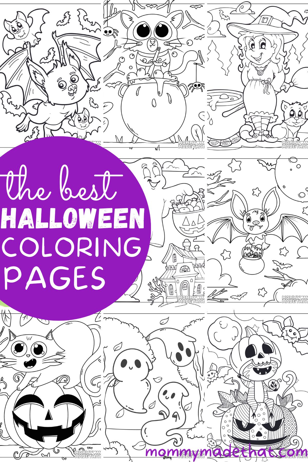 Spooktacular halloween coloring pages tons of free printables