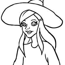 Witch coloring pages