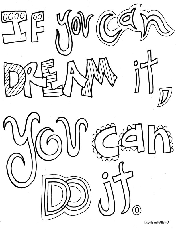 Quote coloring pages