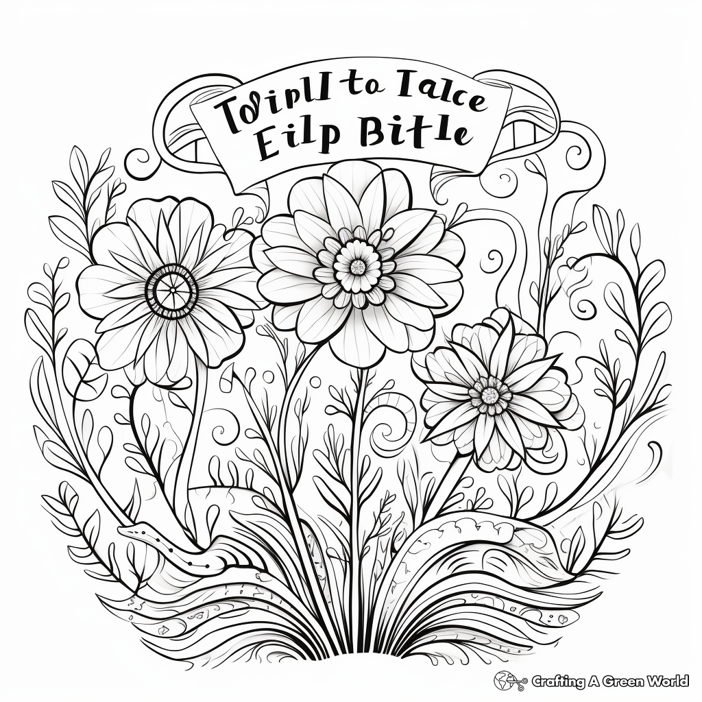 Inspirational coloring pages