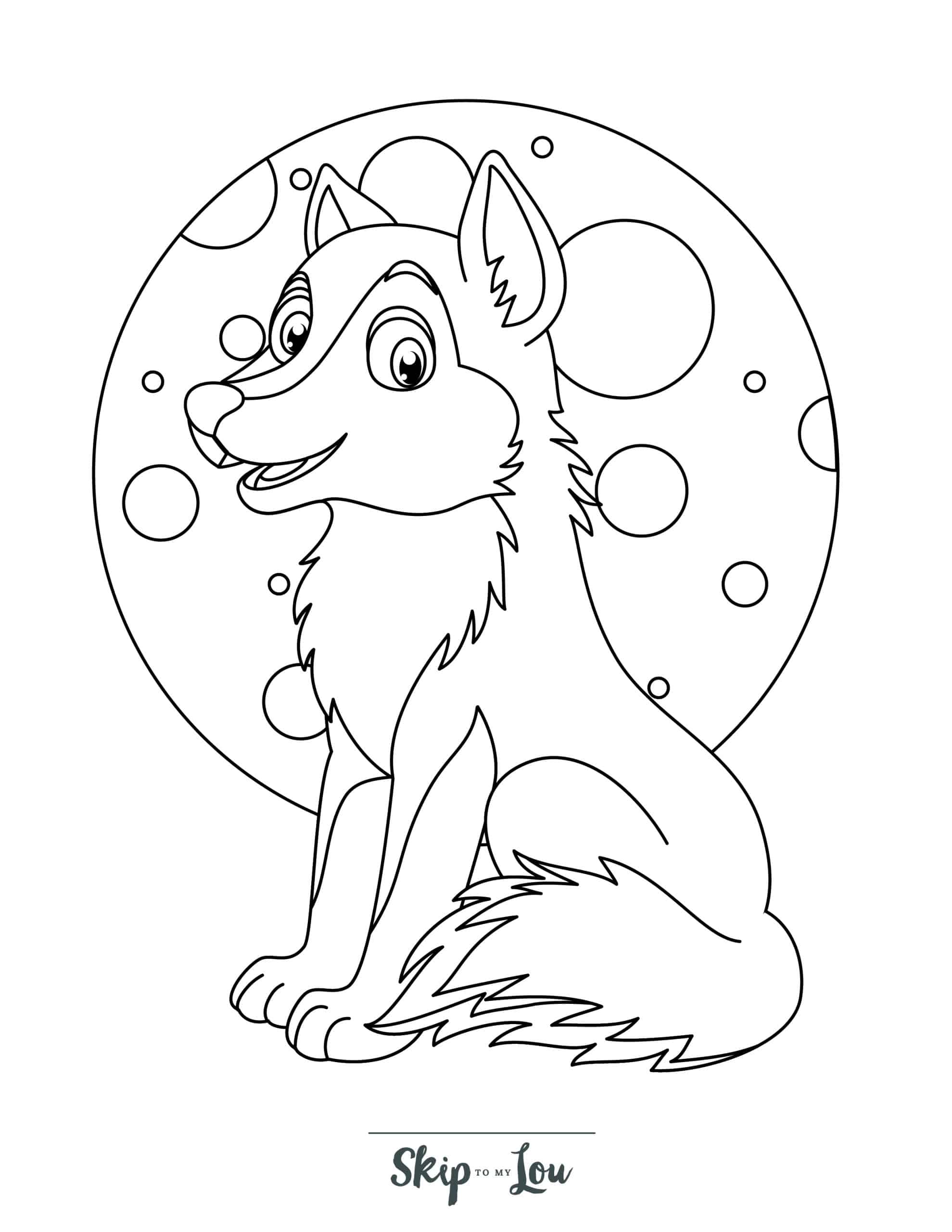 Free printable wolf coloring pages for kids skip to my lou