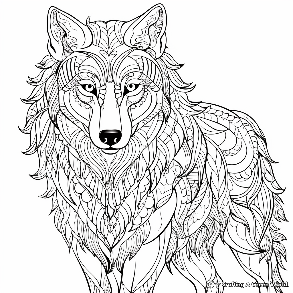 Wolf coloring pages