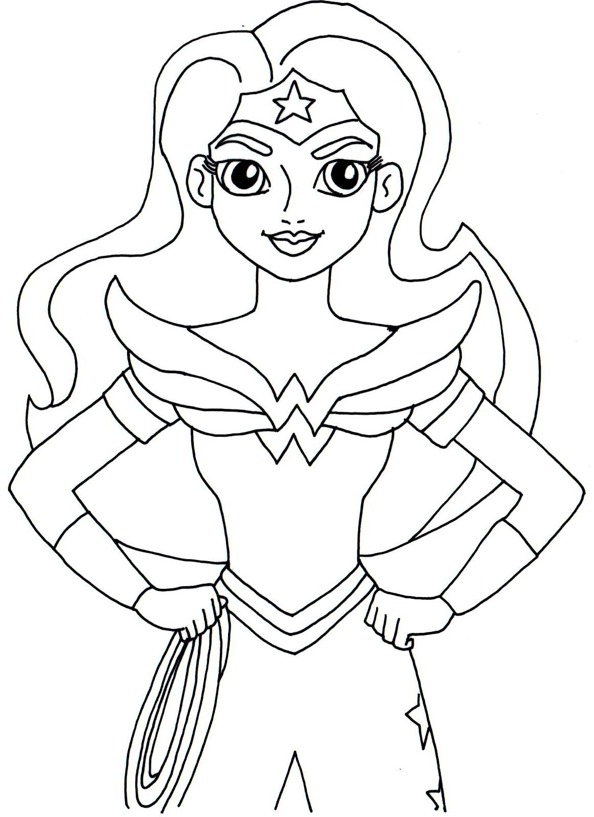 Wonder woman coloring pages