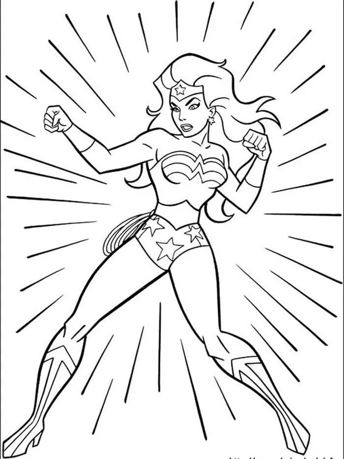 Beautiful wonder woman coloring pages printable pdf