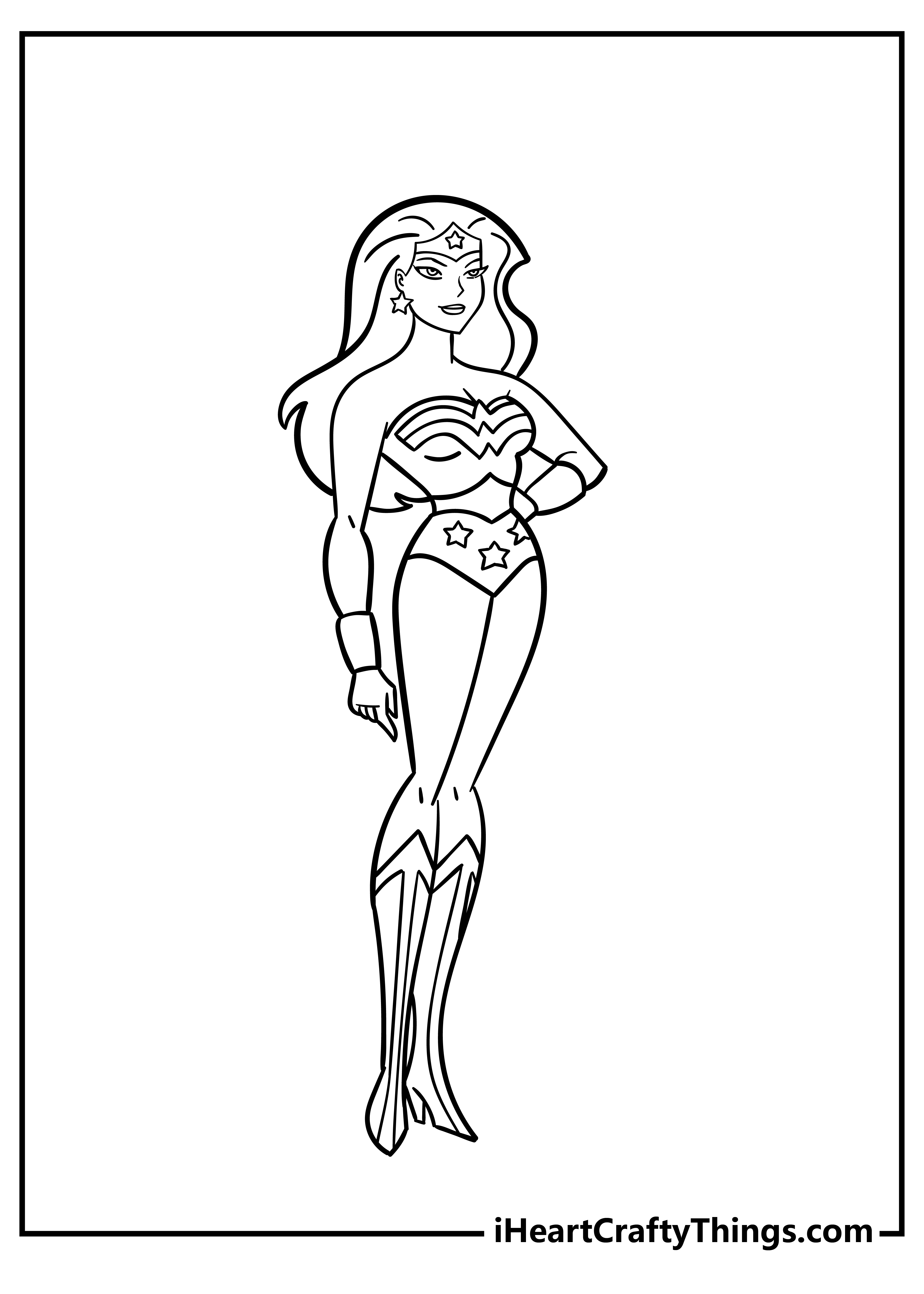 Wonder woman coloring pages free printables