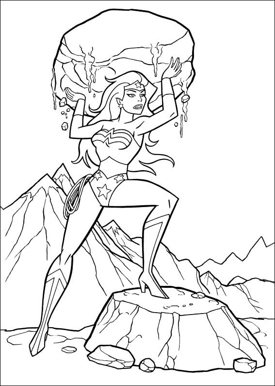 Free printable coloring pages wonder woman