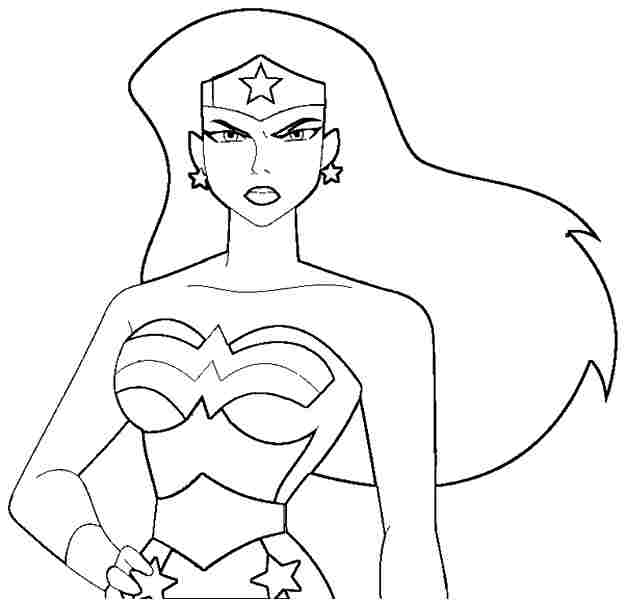 Coloring page wonder woman superheroes â printable coloring pages