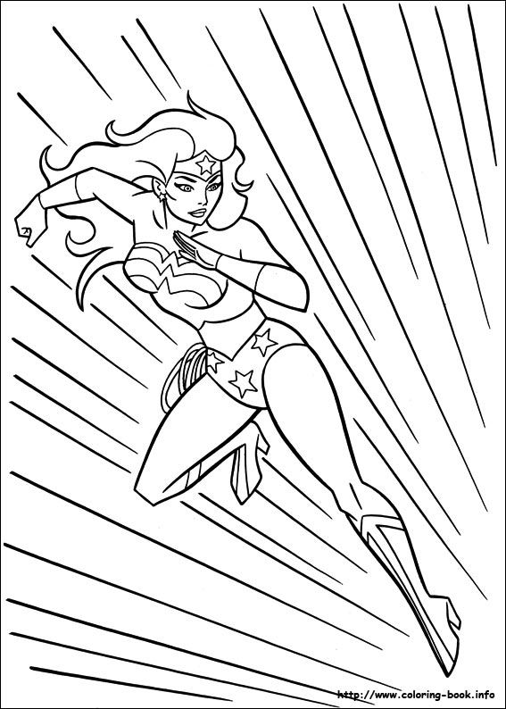 Wonder woman coloring picture