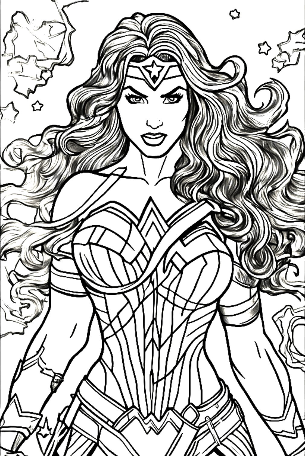 Wonder woman coloring pages