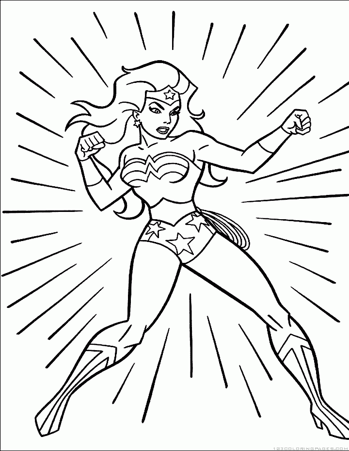 Wonder women coloring pages