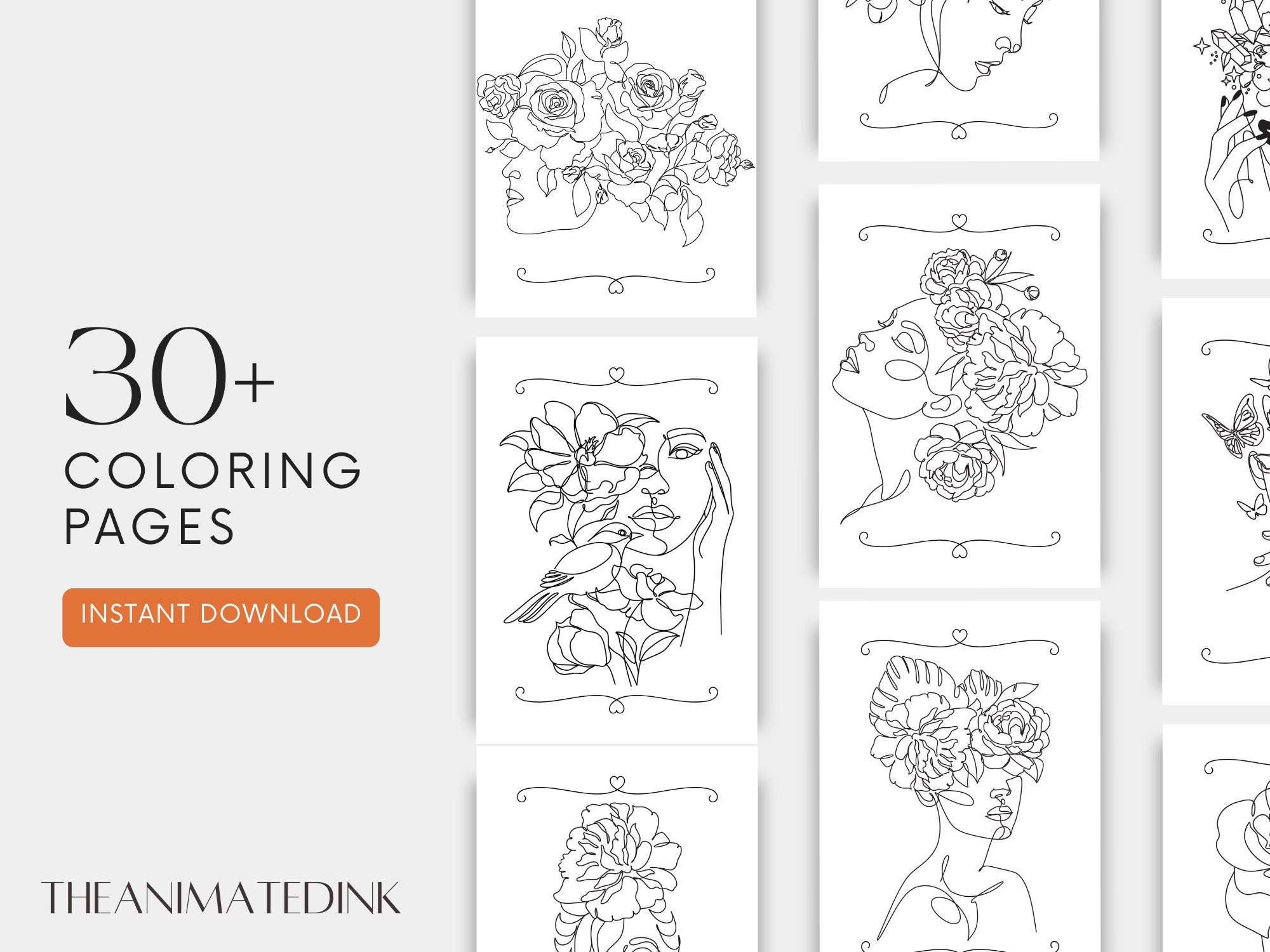 Boho coloring pages