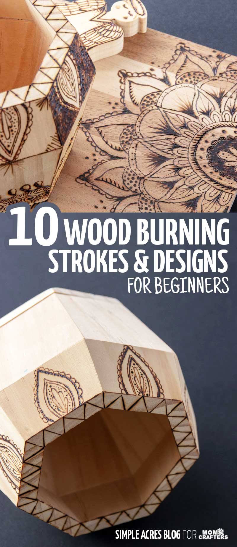 Woodburning designs strokes and patterns for beginners