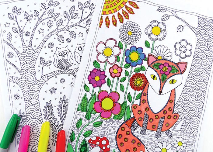 Forest animals coloring pages